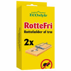 RotteFri Rottefælde af træ 2-pak
